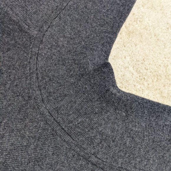 Vince Lace Up Grey Sweater Merino and Cashmere - Picture 10 of 12